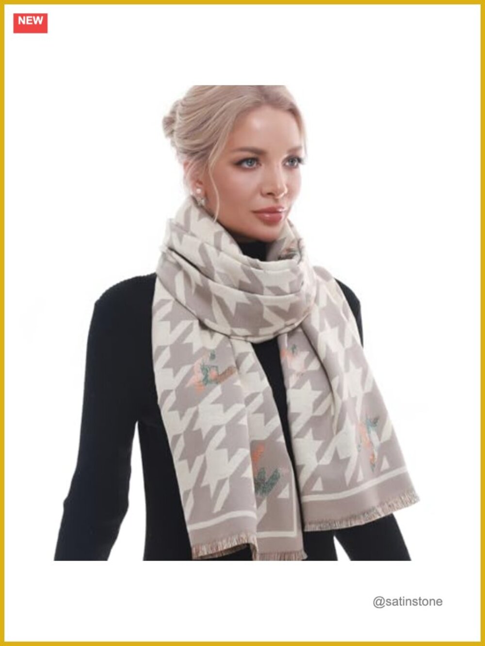 Women's Pashmina Blanket Shawl Wrap Winter Warm Scarf Polyester Blend